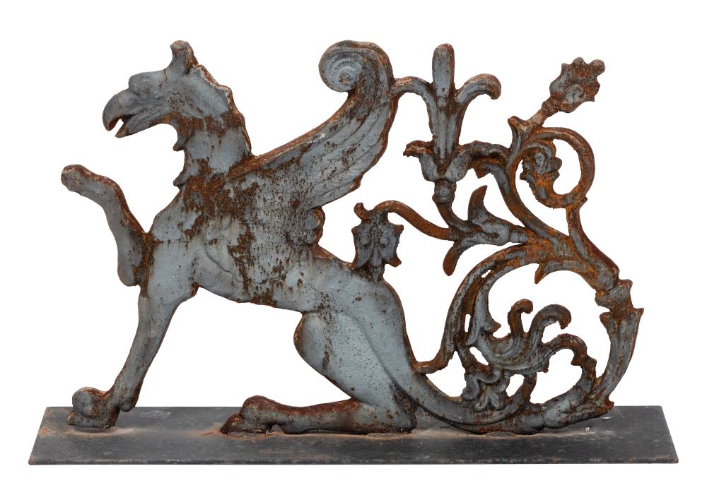 CAST IRON GRIFFIN GARDEN ORNAMENT