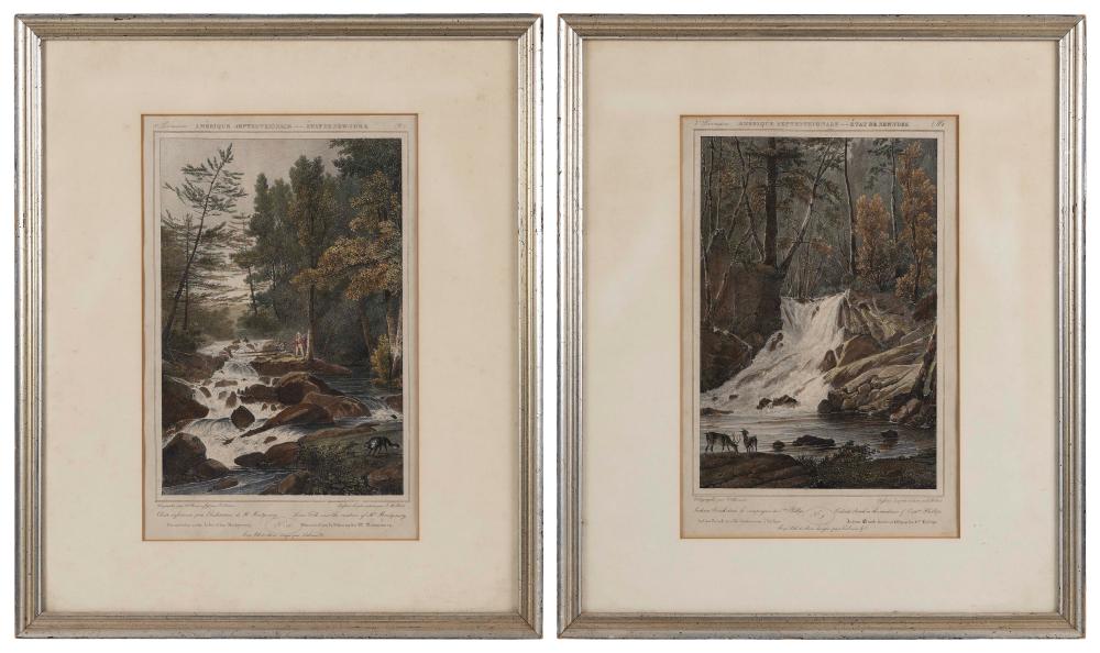 TWO COLORED LITHOGRAPHS AFTER MILBERT 34ee2a
