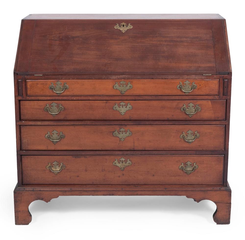 CHIPPENDALE SLANT-LID DESK CONNECTICUT,