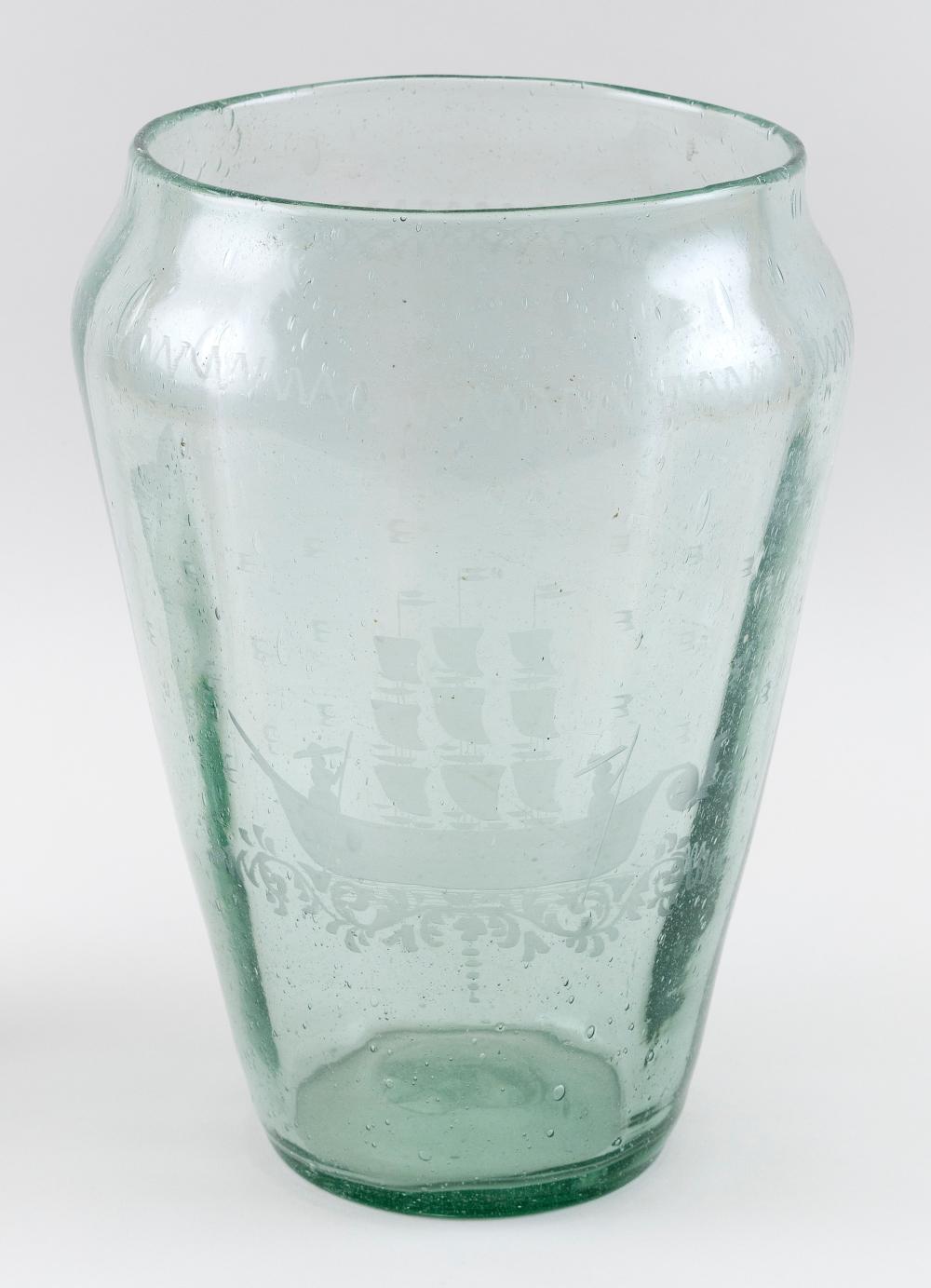 DUTCH FLINT GLASS VASE 19TH/20TH