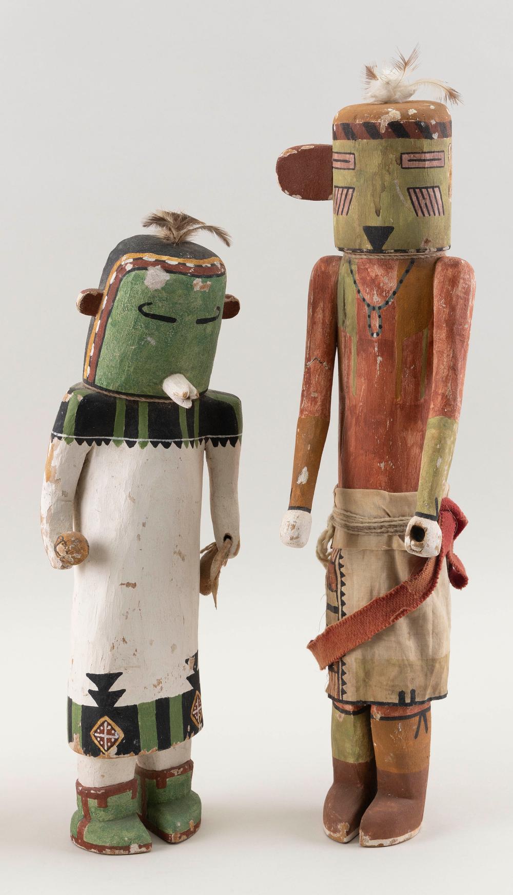 TWO HOPI KACHINA DOLLS MID 20TH 34eeb5