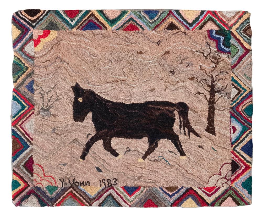 PICTORIAL HOOKED RUG 2 6  34eeb6