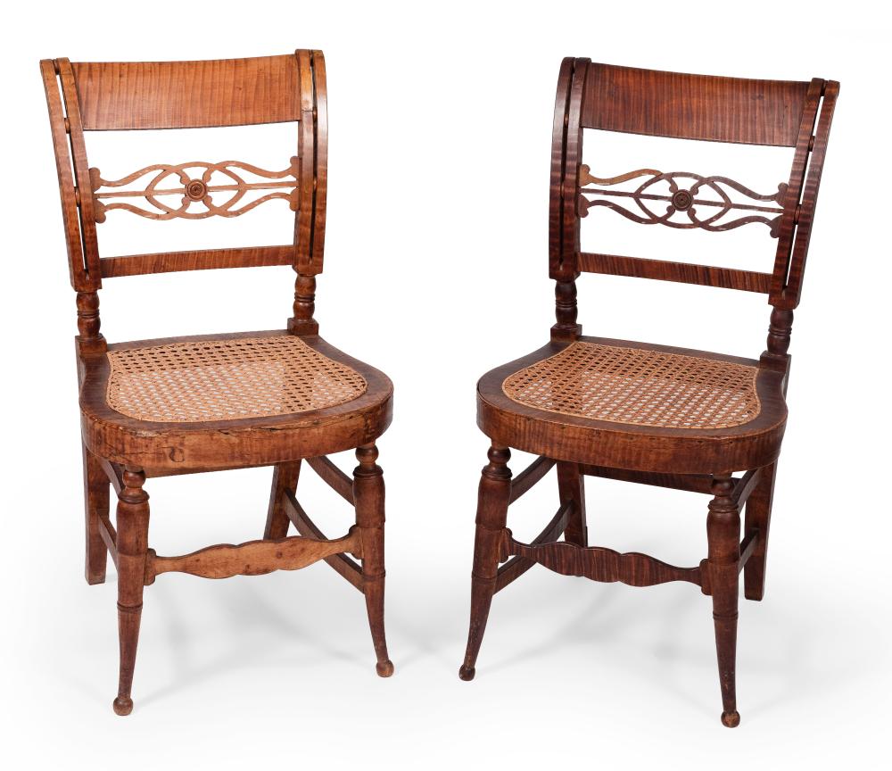 PAIR OF SHERATON SIDE CHAIRS NEW