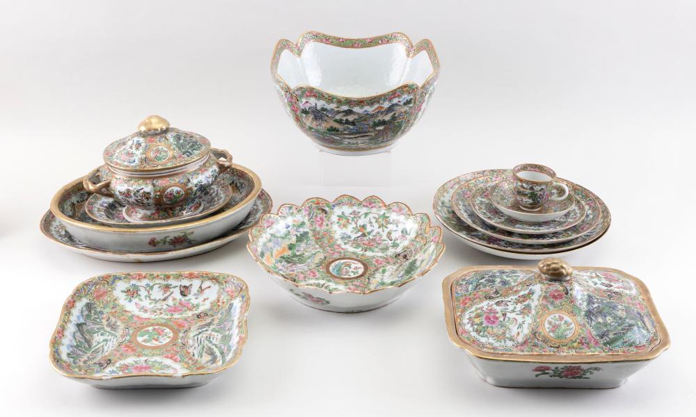 CHINESE EXPORT ROSE MEDALLION PORCELAIN 34efa4