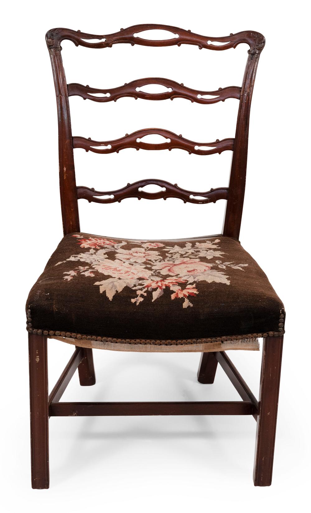 CHIPPENDALE RIBBON-BACK SIDE CHAIR
