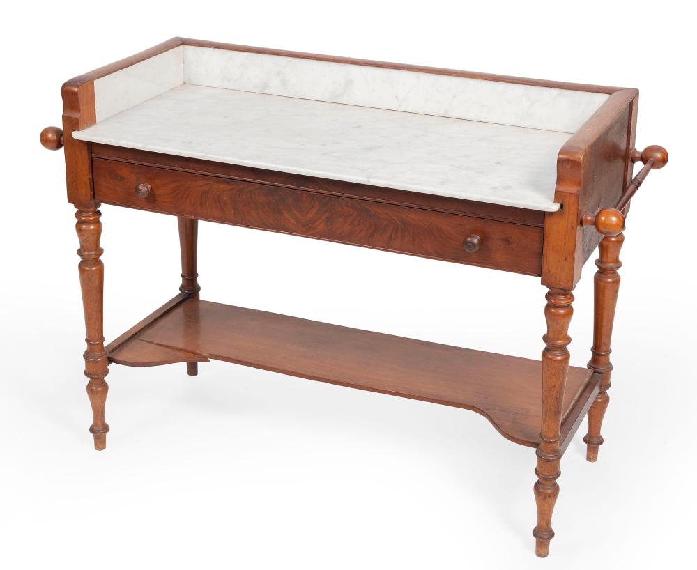 MARBLE-TOP WASHSTAND LATE 19TH