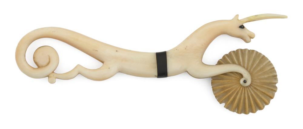 RARE WHALE IVORY AND BALEEN BANDED 34f00f