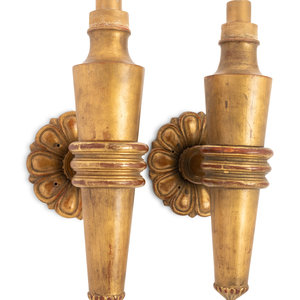 A Pair of French Giltwood Sconces
Circa