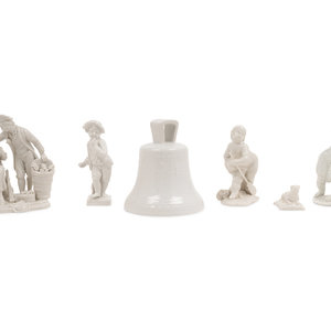 A Group of Seven White Porcelain