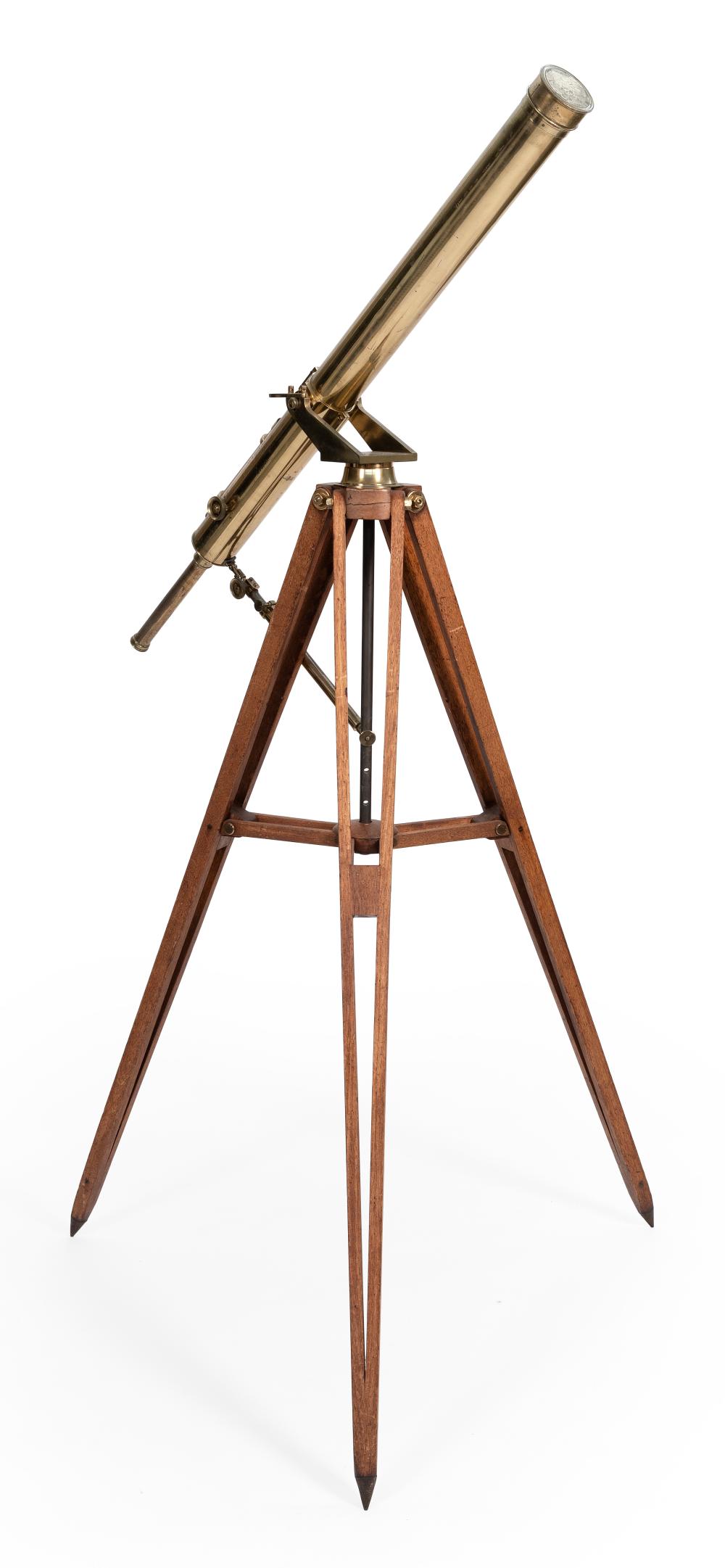 BRASS 3 INCH REFRACTING TELESCOPE 34f0e2