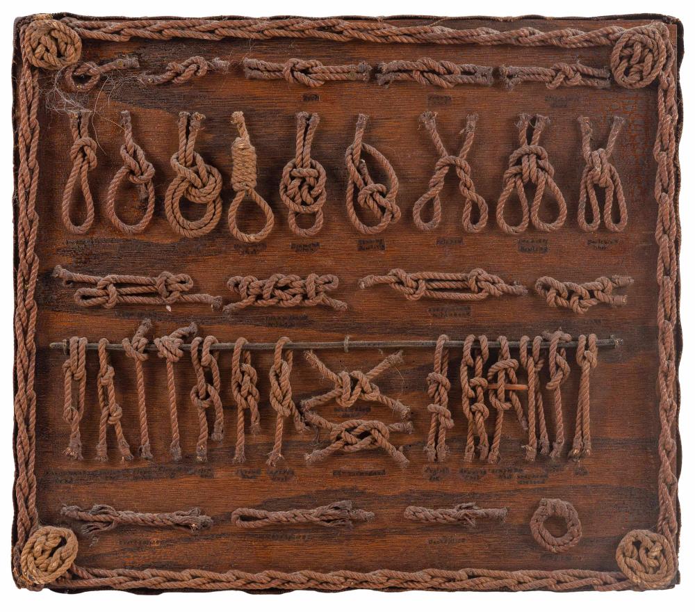 KNOT BOARD CIRCA 1884 14 X 16 25 KNOT 34f112