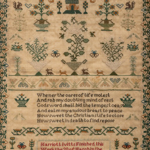 An English Needlework Embroidered 34f154