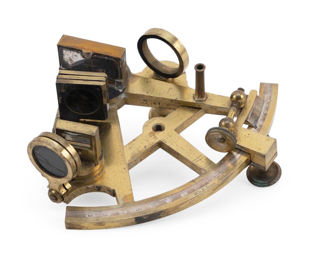 MINIATURE BRASS SEXTANT LONDON  34f15f