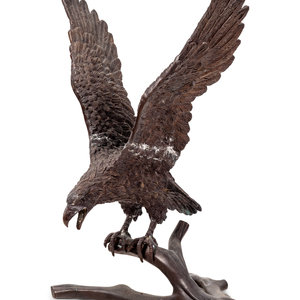 A Bronze Model of an Eagle
20th Century
with