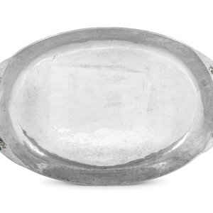 A Mexican Hard Stone Mounted Silver Plate 34f188