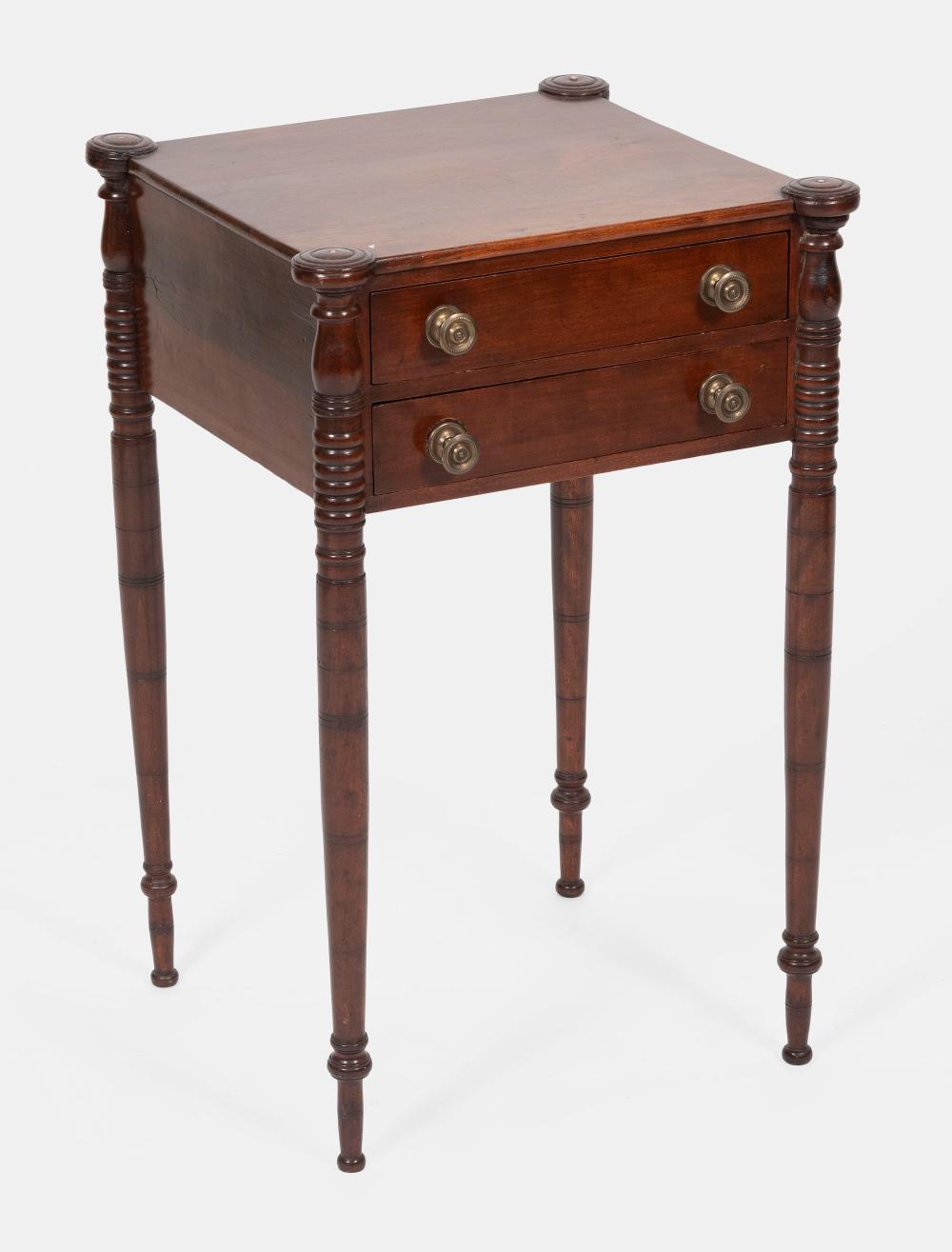 SHERATON TWO-DRAWER STAND MASSACHUSETTS,