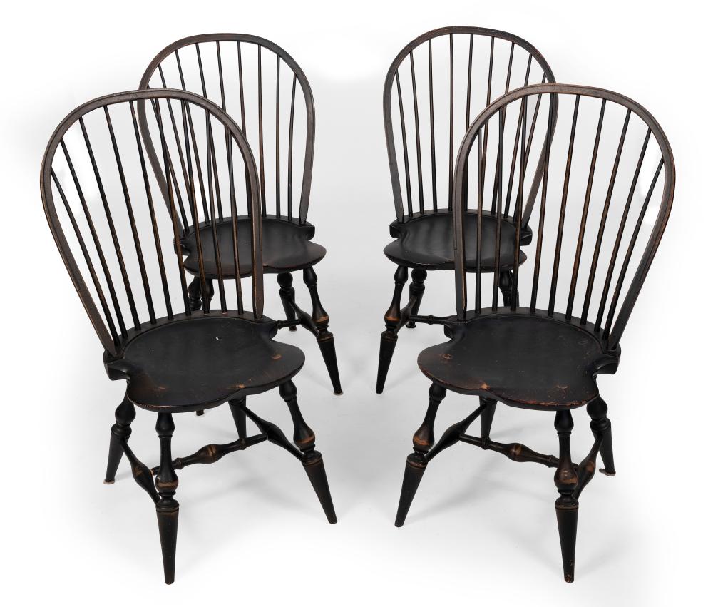 SET OF FOUR 18TH CENTURY-STYLE