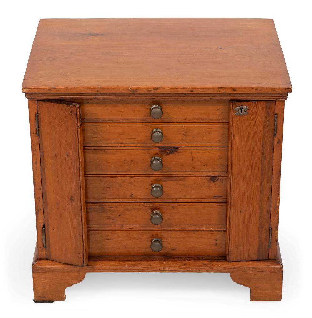 SIX-DRAWER MAP CHEST EARLY 20TH