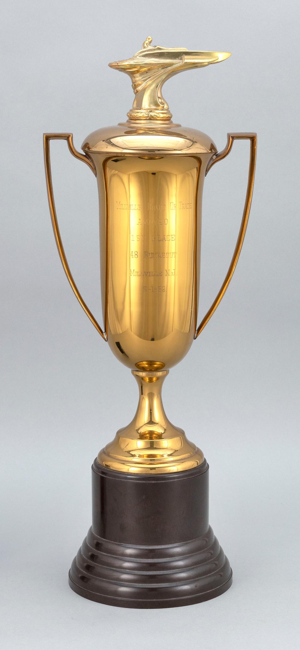 VINTAGE SPEEDBOAT TROPHY MID-20TH