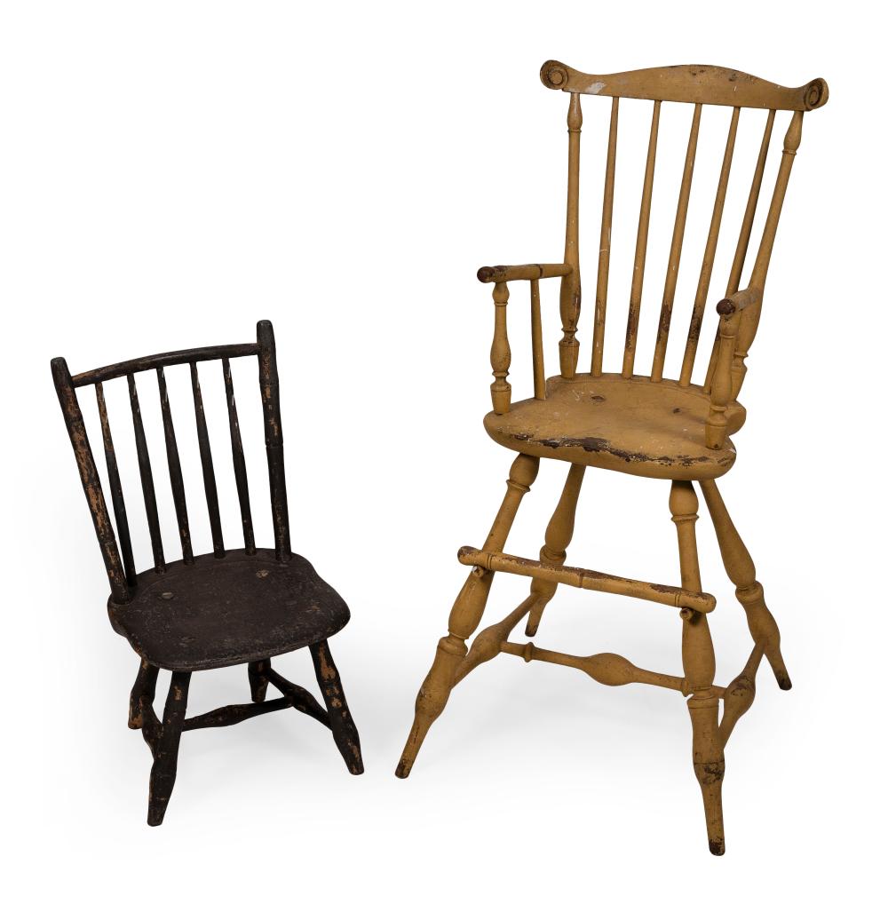 TWO CHAIRSTWO CHAIRS,   1) Contemporary