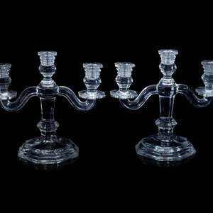 A Pair of Baccarat Three Light 34f289