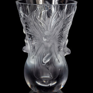 A Lalique Fées Vase 
Second Half