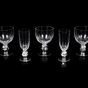 A Collection of Lalique Clos Vougeot