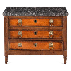 A Louis XVI Marble-Top Diminutive