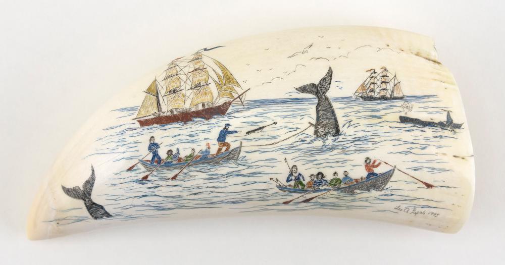 * POLYCHROME ENGRAVED WHALE’S