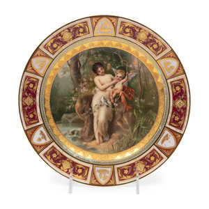 A Vienna Porcelain Plate Depicting 34cc70