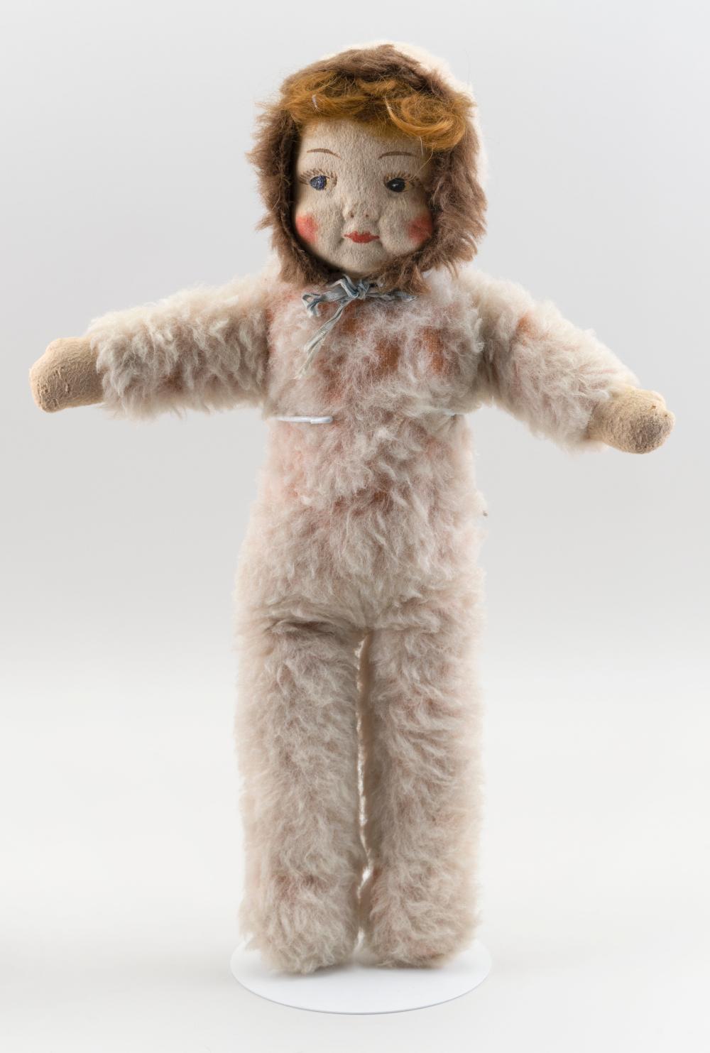 PAINTED CLOTH SNOW BABY DOLL 20TH CENTURY