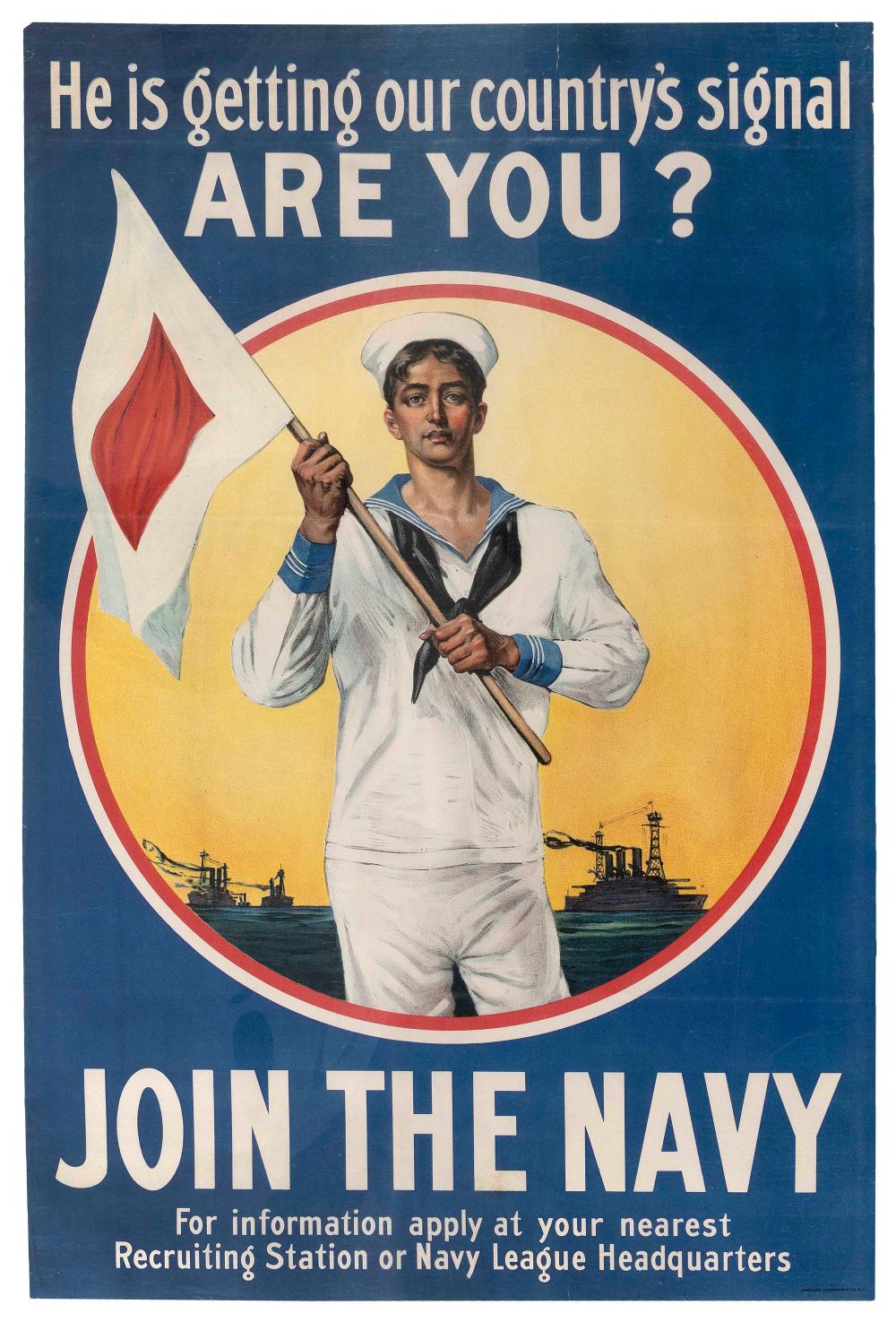 TWO WORLD WAR I POSTERS EARLY 20TH