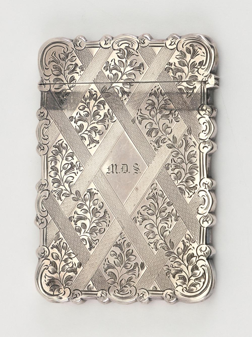 VICTORIAN STERLING SILVER CARD