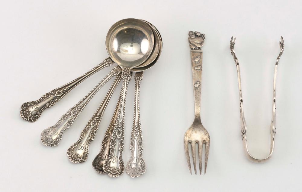 EIGHT PIECES OF STERLING SILVER