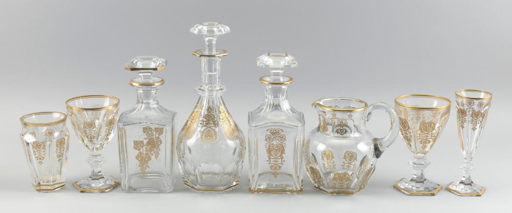 EIGHT PIECES OF BACCARAT "HARCOURT