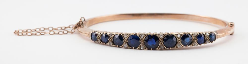 ANTIQUE GOLD SAPPHIRE AND DIAMOND 34ce41