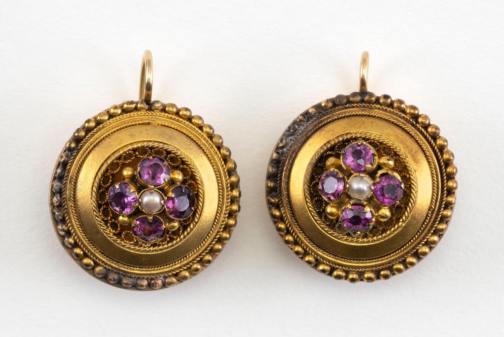 PAIR OF VICTORIAN GOLD-FILLED,