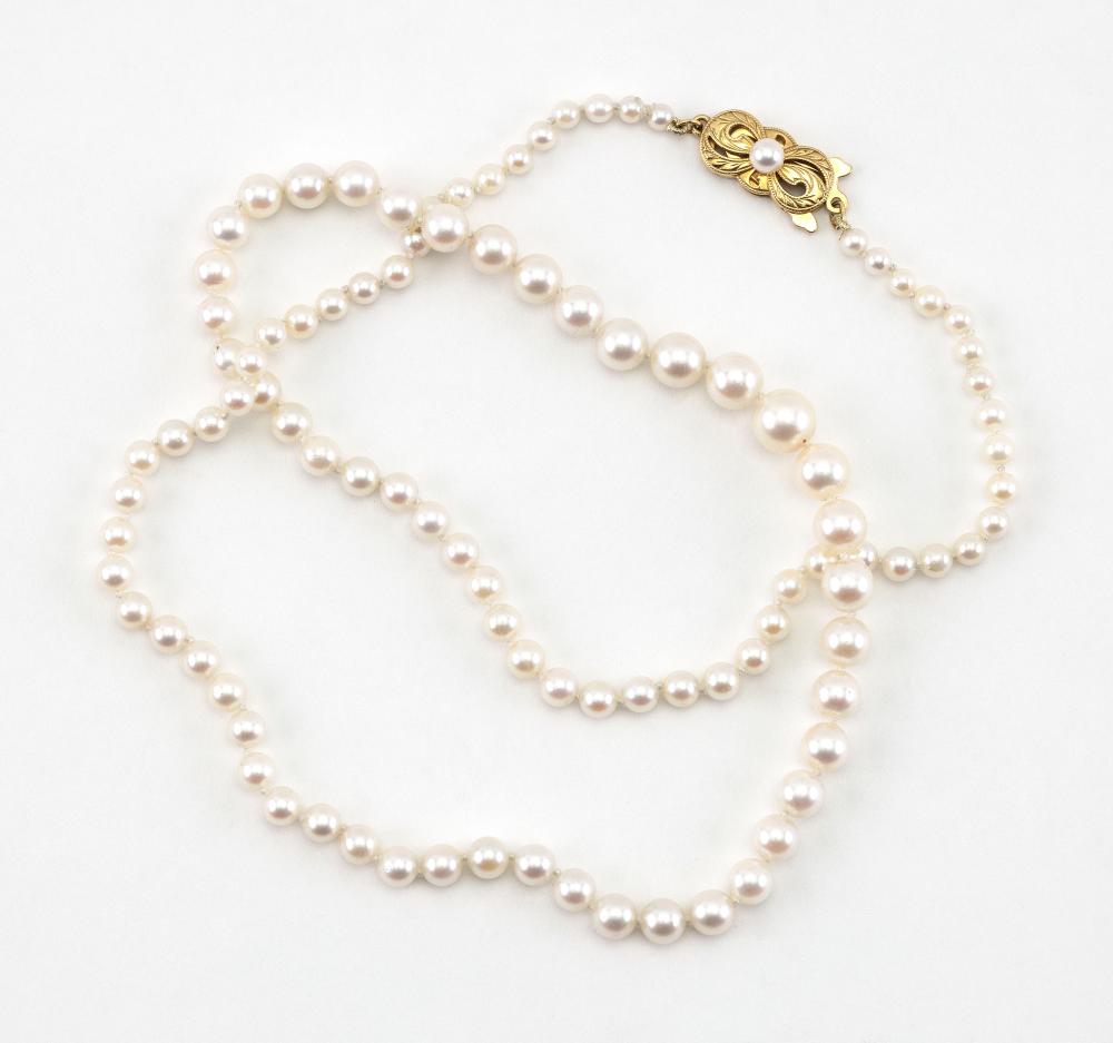MIKIMOTO 18KT GOLD AND CULTURED 34cea5