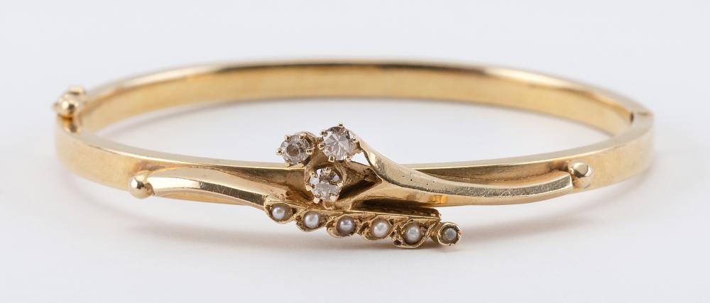 VINTAGE 14KT GOLD DIAMOND AND 34cecb