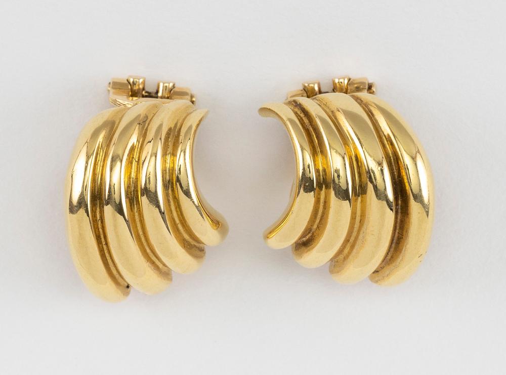 PAIR OF TIFFANY & CO. 18KT GOLD