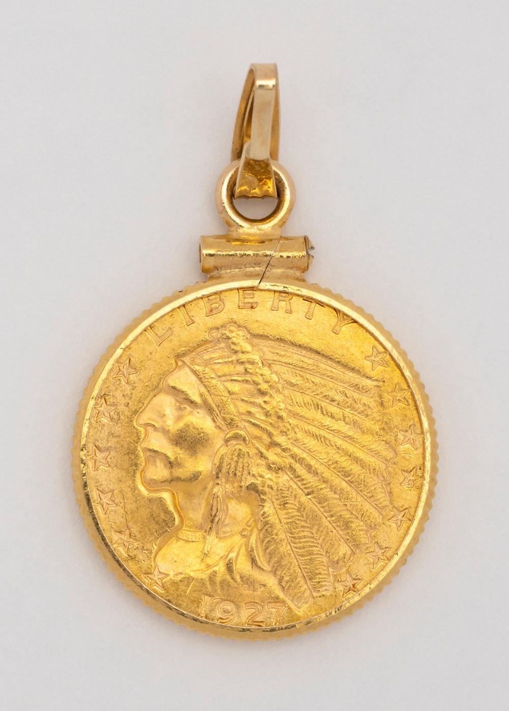 14KT GOLD AND AMERICAN TWO-AND-A-HALF-DOLLAR