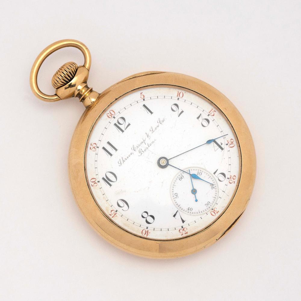 AMERICAN WATCH CO. 14KT GOLD OPEN FACE