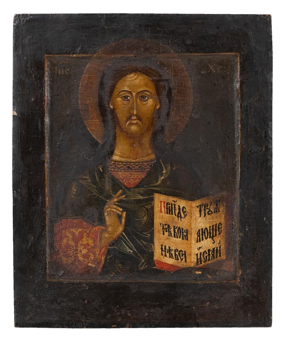 RUSSIAN ICON DEPICTING CHRIST PANTOCRATOR 34cf9a