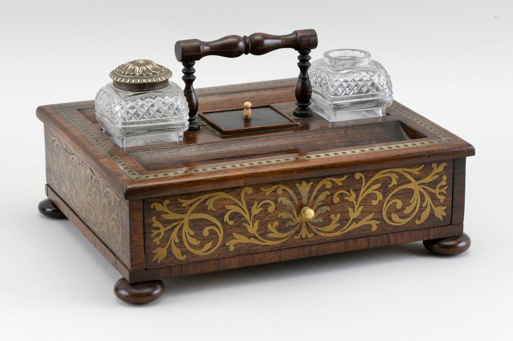 ENGLISH BOULLE INLAY ROSEWOOD INK 34d02d