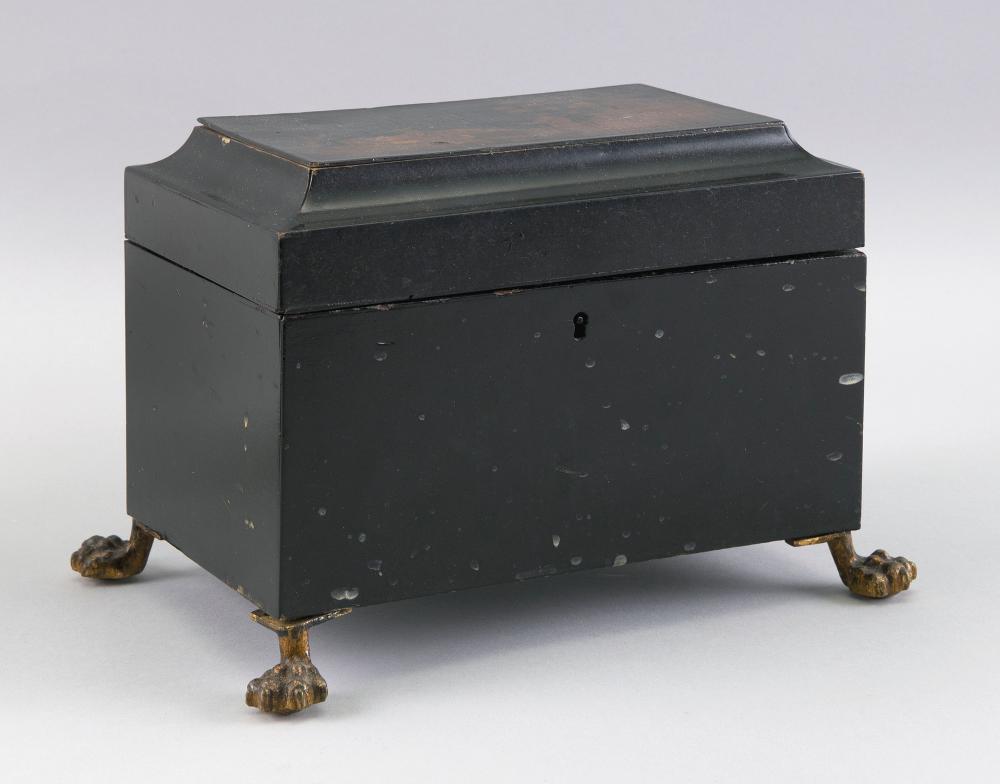 CHIPPENDALE-STYLE TEA CADDY 19TH