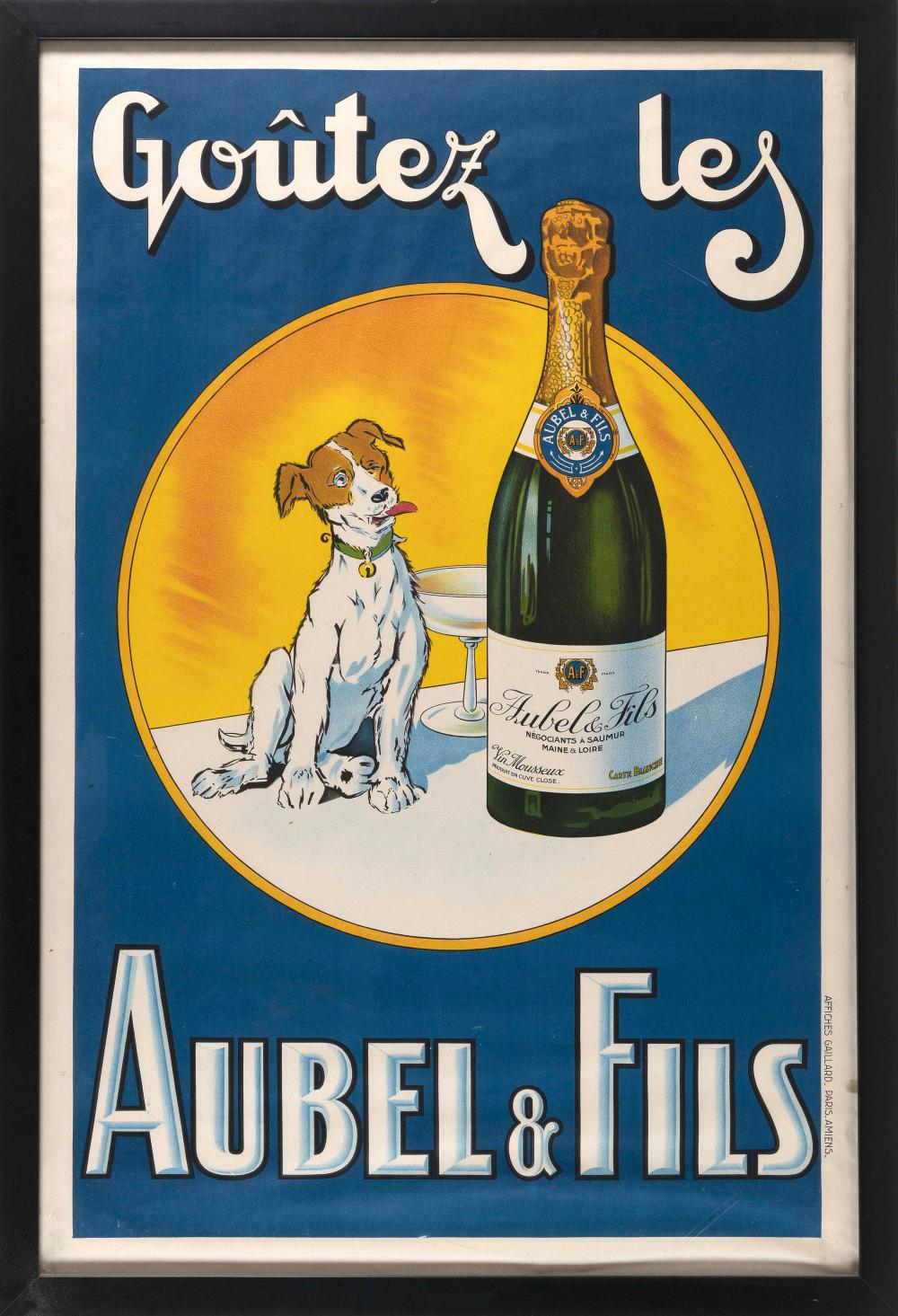 "GOUTEZ LES AUBEL & FILS" POSTER