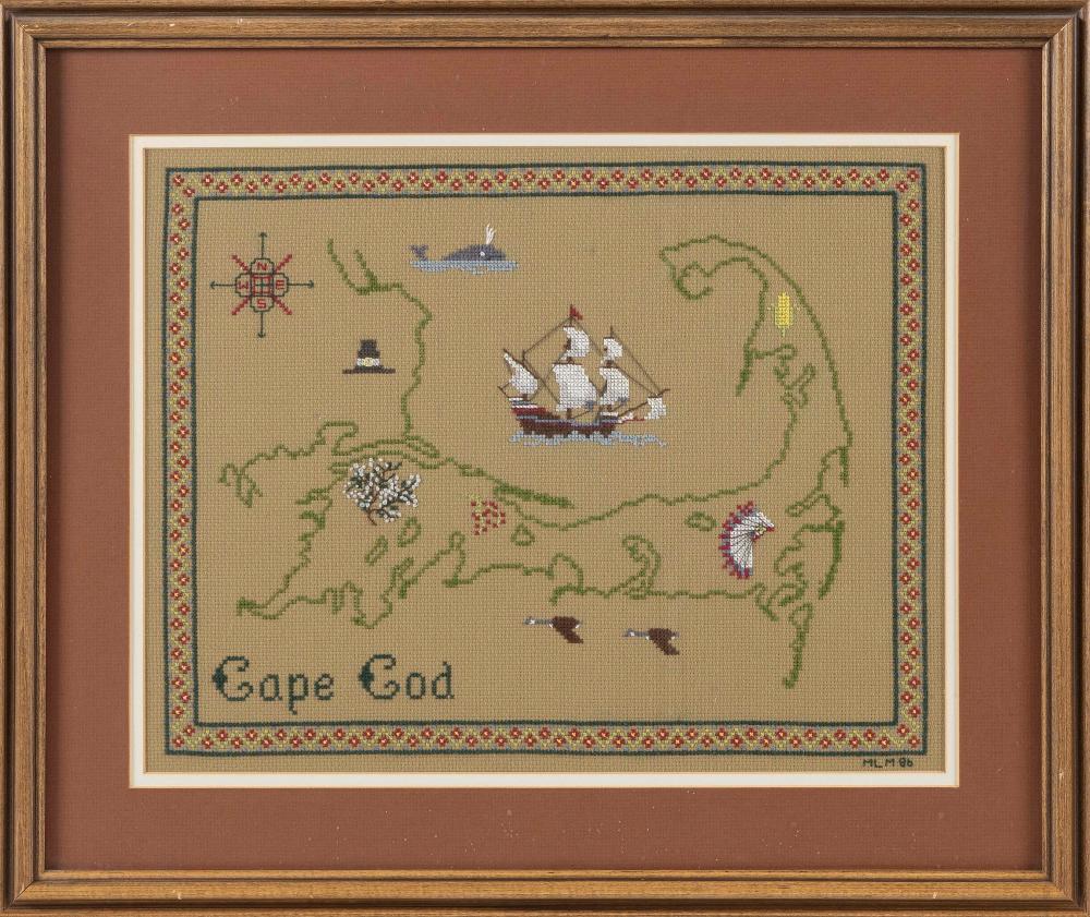 NEEDLEWORK "CAPE COD" LATE 20TH