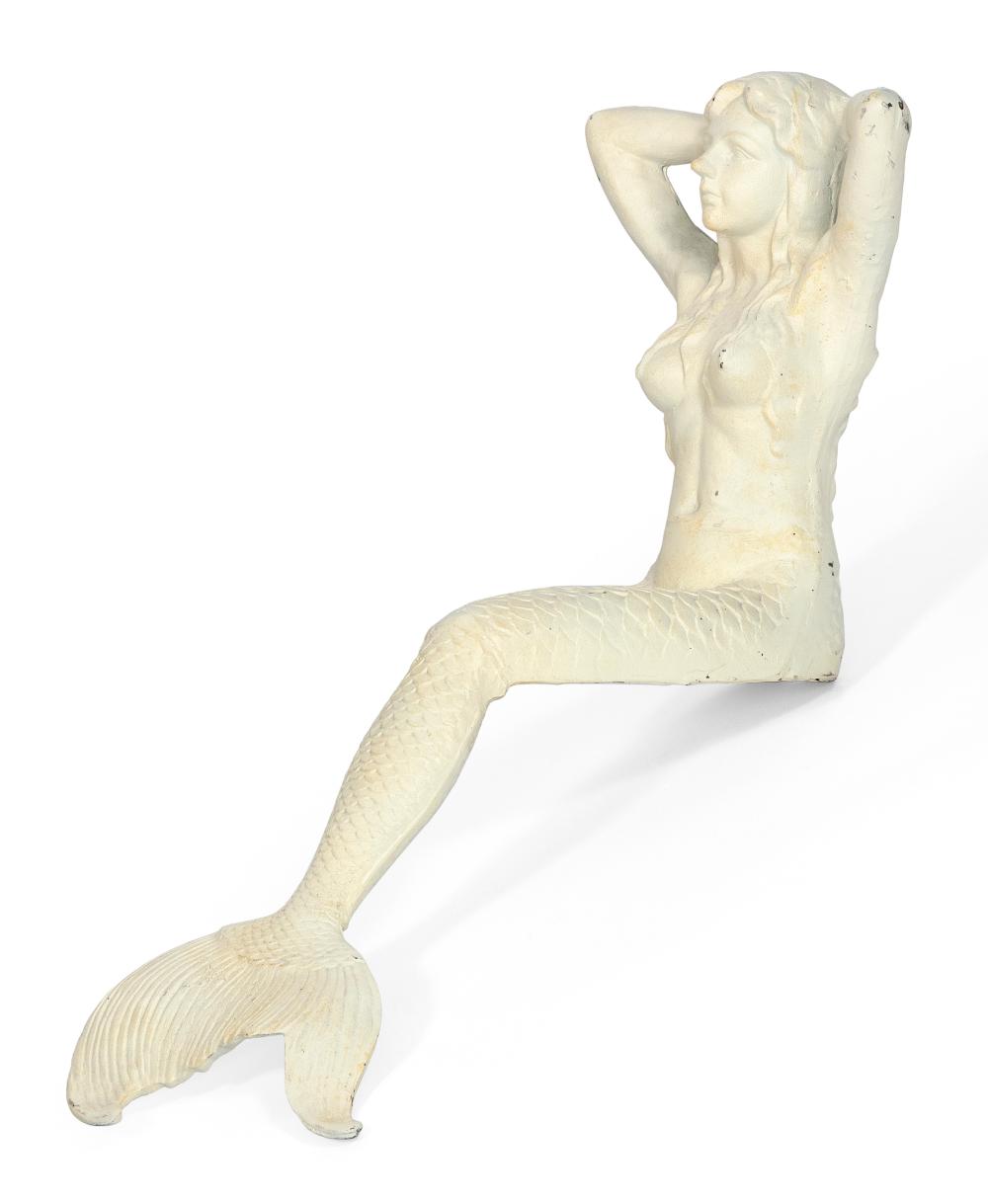 CAST IRON SEATED MERMAID AMERICA,