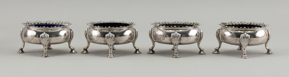 FOUR GEORGE III STERLING SILVER