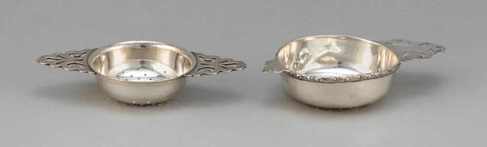 TWO AMERICAN STERLING SILVER TEA